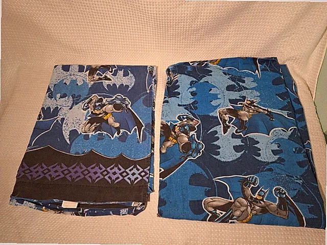 2005 Franco DC Comics Batman Twin Flat & Fitted Sheet Set 93"x63"