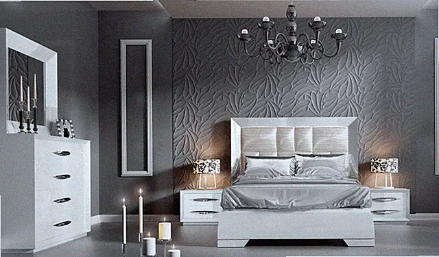 ESF Carmen King Bedroom Set made in Spain by Franco for a total of 6 pieces
