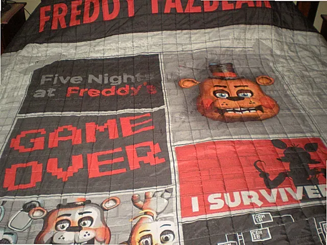 Five Nights At Freddys Full Quilt Blanket { Retired }