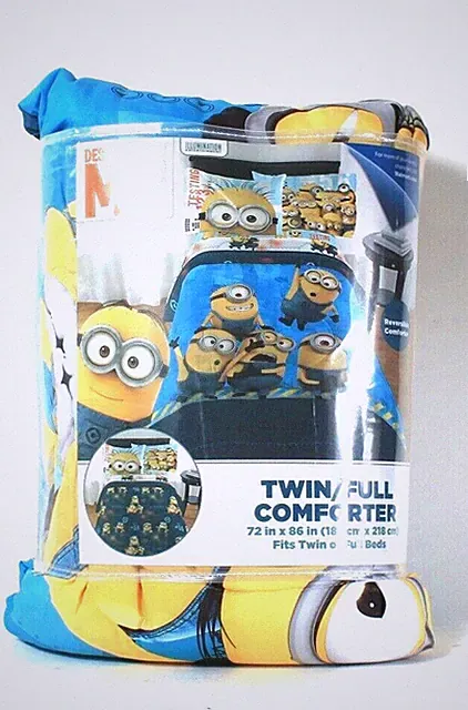 Franco Manufacturing Co Despicable Me Minion Made 72" X 86" Twin Full Comforter