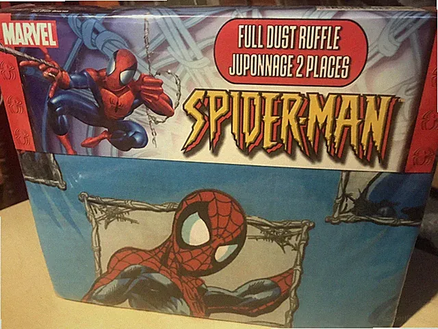 “Full Size” Bed~Dust Ruffle Marvel Comics 2005 Spiderman New LQQK 👀👀
