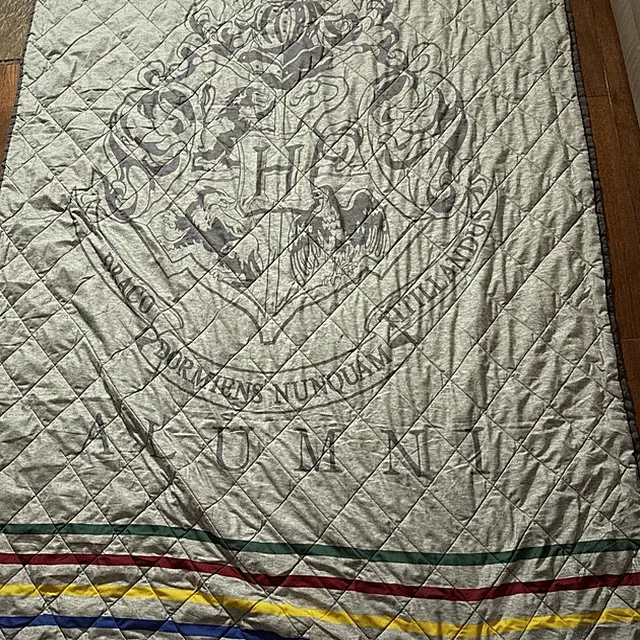 Harry Potter Hogwarts Twin 62x86” Bedspread Patchwork Style/Crest Reversible