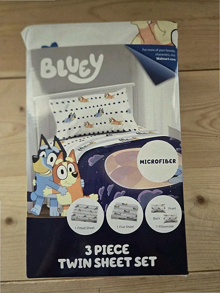 Jay Franco And Sons Bluey Bingo Twin 3 Piece Sheet Set Stars Microfiber