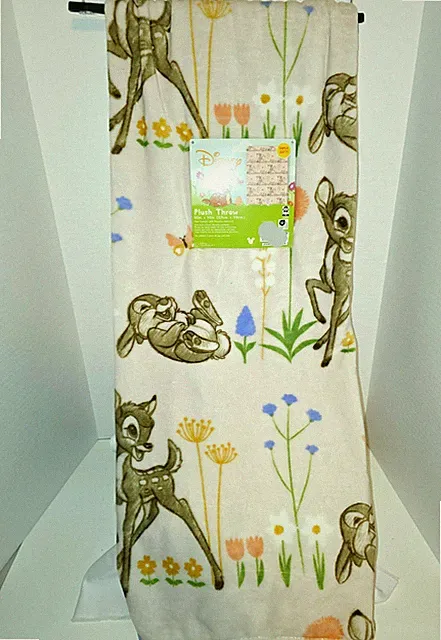 Jay Franco Disney Bambi & Thumper Plush Throw Blanket 50x70 Super Soft