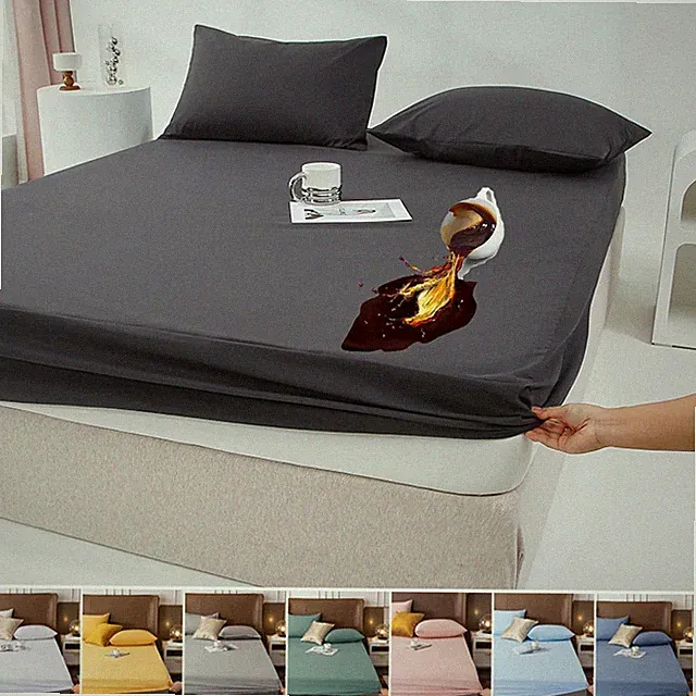 Mattress Cover Protector Adjustable Non-slip Bed Fitted Sheets With Elastic Band