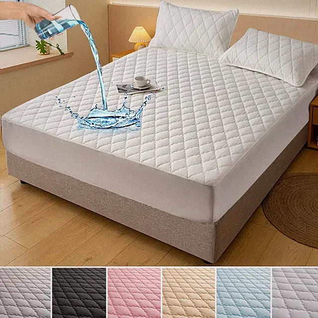 Mattress Protector Ultra Soft Breathable Washable Bed Fitted Sheet MattressCover