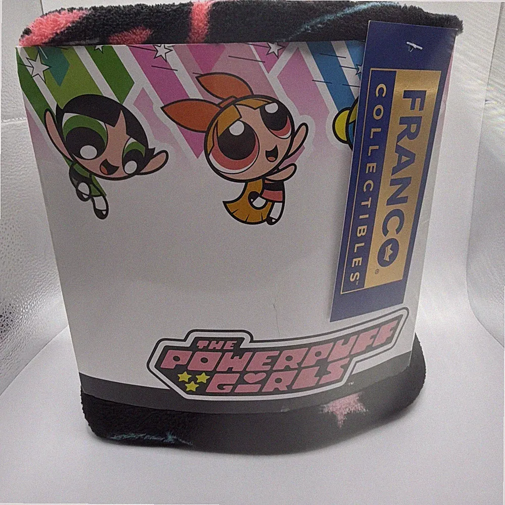 Powerpuff Girls Throw Blanket Franco Collectibles Cartoon Network NWT