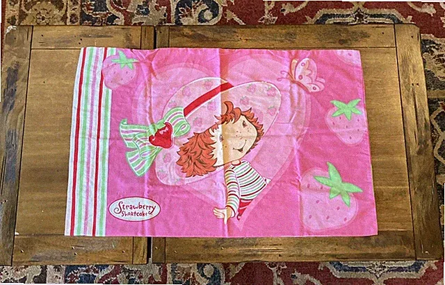 Strawberry Shortcake Standard Pillowcases Franco Double Sided 20”X 30”